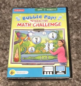 Lakeshore Learning Bubble Pop! Interactive Math Challenge CD 8+ Grades 3-4 *NEW* - Picture 1 of 3