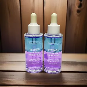 TWO Retinol Renewing Double Serum Refine Skin Tone & Texture With Peptides NEW! - Picture 1 of 5