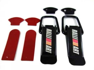 Gorro para bota de coche grande Ralliart parachoques lateral sujetadores clips de captura negro - Imagen 1 de 4