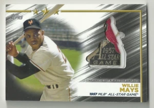 2022 TOPPS BASEBALL - WILLIE MAYS - ALL STAR ALUMNI RELIC - NEW YORK GIANTS - Picture 1 of 1
