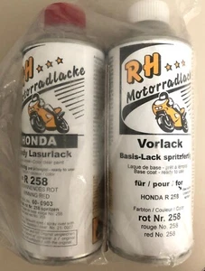 RH 60-0903 Lasurlack 375 ml 2K Candy gewinnendes rot Honda R 258 + Vorlack rot - Bild 1 von 4