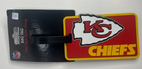 Kansas City Chiefs Bag Tag Luggage Tag Brand New Cover
