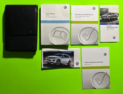 VW TOUAREG 2015 conjunto manual del propietario de fábrica y estuche *OEM* Foto 1 de 4