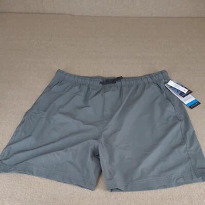 Iceberg Outerwear Gun Metal Gray 2XL Mens Quick Dry Fabric Tie String 6" Inseam - Picture 1 of 4