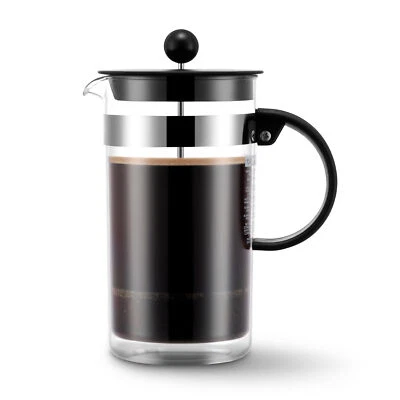 BODUM French Press Kaffeezubereiter aus hochwertigem Kunststoff, 1000ml, schwarz