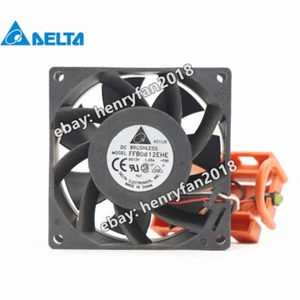 Delta FFB0812EHE DC 12V 1.35A 80*80*38mm 3-line Ball Bearing Server Cooling Fan - Picture 1 of 6