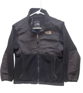 The North Face Jacket Youth Medium Black Polartec Outdoor Full Zip Sweater Girls - Picture 1 of 12