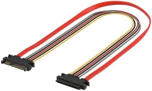 S-ATA SATA Kombikabel Daten Strom Verlängerung 0,5m - Bild 1 von 1