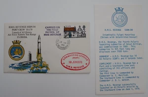 GB 1970 HMS Revenge Launch A3 Polaris Air Force Eastern Test Range Florida Cover - Imagen 1 de 2