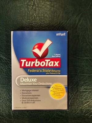 Turbotax Deluxe 2010 Federal + state.  - Image 1 of 3