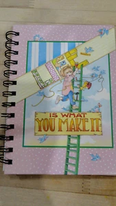 Retired/Vtg Mary Engelbreit Notebook "Life is What You Make It" New - Picture 1 of 5