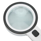 8cm 30X Handheld Optical Glass Magnifier Magnifying Glass W/ 12 LED Lights