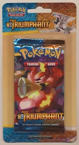 Pokemon HS Triumphant Blister Booster Pack Magmortar opera d'arte SIGILLATO IN FABBRICA!! - Foto 1 di 2