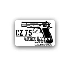 CZ 75 9mm Luger Sticker Aufkleber Pistole Automatik 9mm Luger 10x7cm #A4449 - Bild 1 von 1