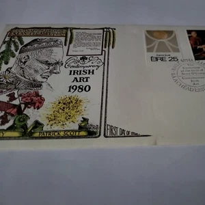 Ireland stamps 1980 Sean O'Casey, Contemporary Irish Art First Day Cover FDC - Picture 1 of 4