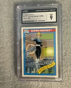 1990 MARVEL UNIVERSE IMPEL Invisable Woman CGC9 Mint Free Shipping - Picture 1 of 2