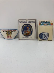 Lote de parches vintage. Sea World, Smithsonian Washington DC, Abate of Indiana  - Imagen 1 de 7