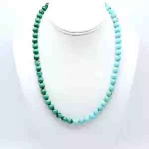 Collar de Cuentas de Malaquita Turquesa, Carrie Bradshaw y Just Like That Sex City - Imagen 1 de 13