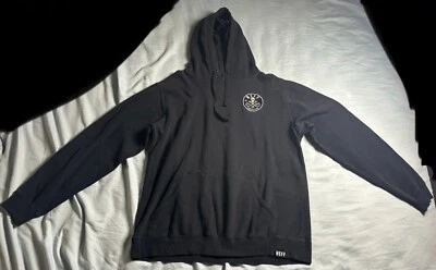 Neff Hoodie Sweatshirt Back Logo Color Black Size Large - Image 1 of 4