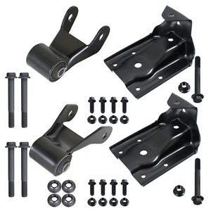 Kit de grillete de soporte de suspensión de resorte de hoja trasera para Chevrolet 2013-99 GMC 2013-99 - Imagen 1 de 14
