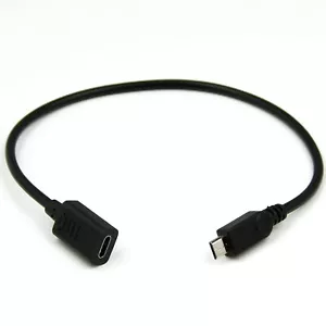 Micro USB Stecker auf USB Typ C Buchse Stecker Kabel Kabel Kabel Adapter Konverter - Bild 1 von 5