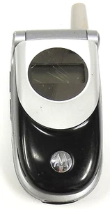 Motorola V188 - Black and Silver ( T-Mobile ) Rare Flip Phone - No Back / READ - Picture 1 of 3