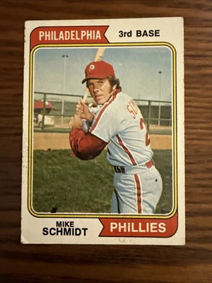 1974 Topps #283 Mike Schmidt Philadelphia Phillies HOF - Grau Inferior - Imagem 1 de 3