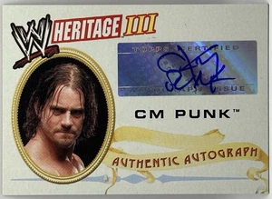 2007 Topps Heritage III WWE CM Punk Autograph First Auto!! - Picture 1 of 2