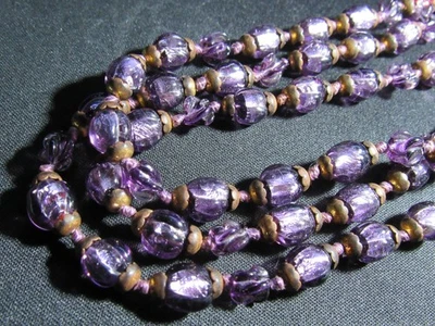 Alte Sautoir Halskette Glasperlen - Länge 1m25 - MURANO GLASS NECKLACE - Bild 1 von 4