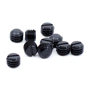 #8-40 x 1/8" Slotted Black Oxide Fine Thread Gun Plug Screws (10 pcs.) - Picture 1 of 3