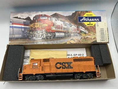 HO Athearn CSxT Maintenance GP40-2 Diesel Locomotive #9703 - (TESTED AS IS) - Image 1 of 4