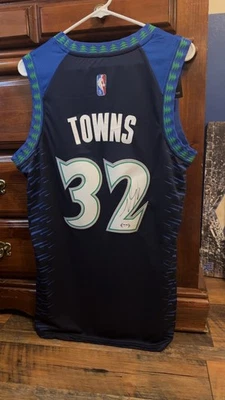 Karl-Anthony Towns Signed Jersey (PSA) - Image 1 of 4
