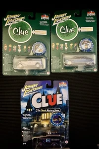 Lote 3 Johnny Lightning Clue Die Cast Hudson Hornet Ford Delivery Toyota Land - Imagen 1 de 4