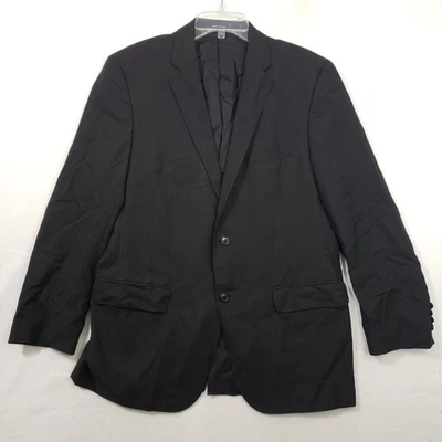 Boss Hugo Boss The Jam/Sharp Jacket Mens 42R Pinstripe Guabello Super 130's Wool - Image 1 of 4
