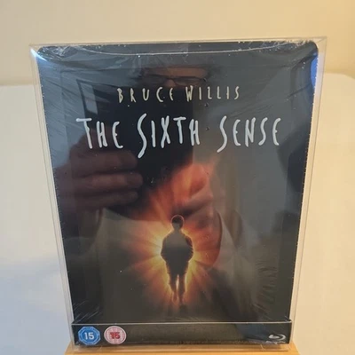 THE   SIXTH   SENSE  BLU-RAY   STEELBOOK, PLUS   BRAND   NEW   PROTECTOR   CASE - Image 1 of 4