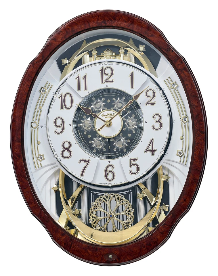 Rhythm Clocks "Woodgrain Marvelous" Magic Motion Clock - Image 1 of 4
