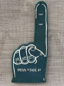 Vintage Penn State #1 Football blau Schaumstoff Finger Hand Einsatz Netzteil Nittany Löwen Retro - Bild 1 von 4