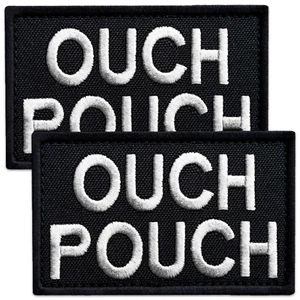 2Pcs Ouch Pouch Patch Embroidered First Aid Patches, first aid patch - Picture 1 of 9