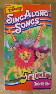 Disney's SING ALONG SONGS: The LION KING Circle of Life VHS 1994 Mermaid Aladdin - Picture 1 of 9
