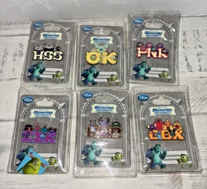 Disney Store Monsters University Fraternity Sorority 6 Pin Set - Picture 1 of 6