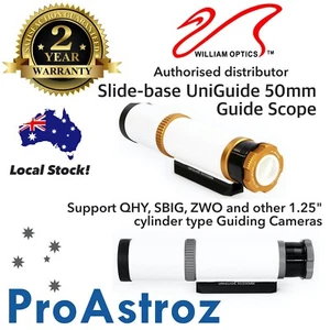 William Optics Slide-base UniGuide 50mm Guide Scope for QHY, SBIG, ZWO cameras - Picture 1 of 10