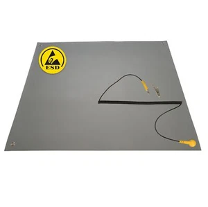 Minadax® ESD Antistatik-Matte 50x60cm - PVC-Matte mit Erdungskabel - Qualität - Photo 1/7