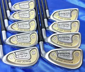 Memorial 2000B 2STAR HONMA Twin Marks 9PC R-FLEX GOLD IRONS SET GOLF CLUBS inv - Picture 1 of 16