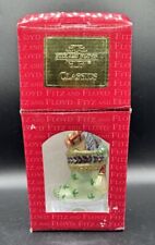 Fitz and Floyd Glass Ornament Greg Stocking Horse Presents Gifts In Box! S92