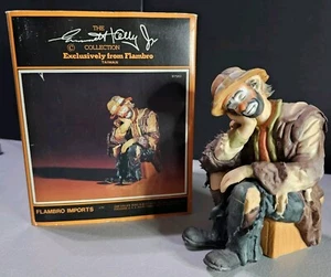 Emmett Kelly Jr 1984 Flambro The Thinker 1,225 of 15,000 Limited Edition Signed - Picture 1 of 18