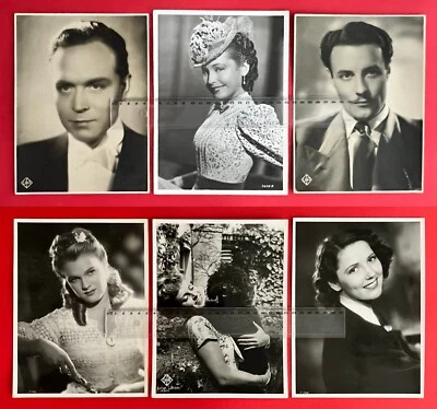 6 x Schauspieler Aushang Foto Großfoto um 1940 Gustav Fröhlich   ( F21291 - Bild 1 von 2