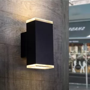 9" Up/ Down LED Modern Aluminum Outdoor Wall Light, 12W 3000K Warm White - Picture 1 of 4