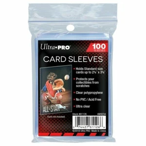 Ultra Pro lot de 100 pochettes protèges cartes Store Safe Soft Sleeves cards JCC - Imagen 1 de 1
