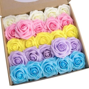 Artificial Flowers Fake Flowers Roses Perfect for DIY Wedding Bridal Bouquets... - Picture 1 of 9