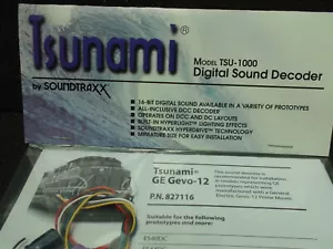DECODIFICADOR TSUNAMI SOUNDTRAXX P.N.827116 GE GEVO-12TSU-1000 - Imagen 1 de 6